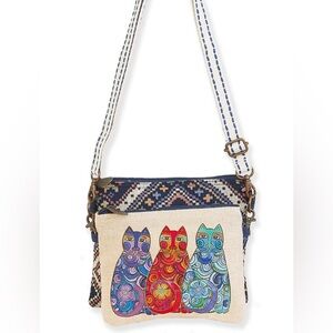 NWT! Laurel Burch “olas de colores” crossbody